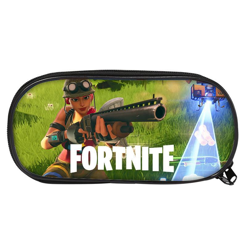 Fortnite Pattern Student Single Layer Stationery Pencil Bag Stationery Storage