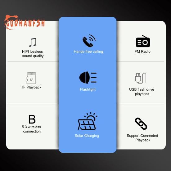Bluetooth-совместимый динамик с солнечной зарядкой, музыкальным плеером, фонариком и FM-радио — незаменимый помощник для кемпинга на открытом воздухе