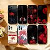 R-Красный Паук Лилия Цветок Ада Чехол для Телефона Для iPhone 17, 16,15,14,13,12,11 Plus,Pro Max, Другие Мягкий Черный Чехол