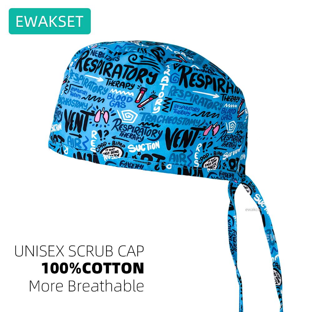 Новая шапочка-скруб с рисунком матки для гинеколога/акушера, медицинская шапка для медсестры, шапка для работы в отделении родов для женщин и мужчин, 100% хлопок, хирургические шапочки