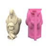 Penguins & Girls Flower Silicone Molds Pen Holder Epoxy Resin Mold Succulent Planter Making Tool for Crafts