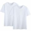 Unisex Adult Cotton T-Shirt, 2PCs Short Sleeve Rew Neck Summer Casual  Tops