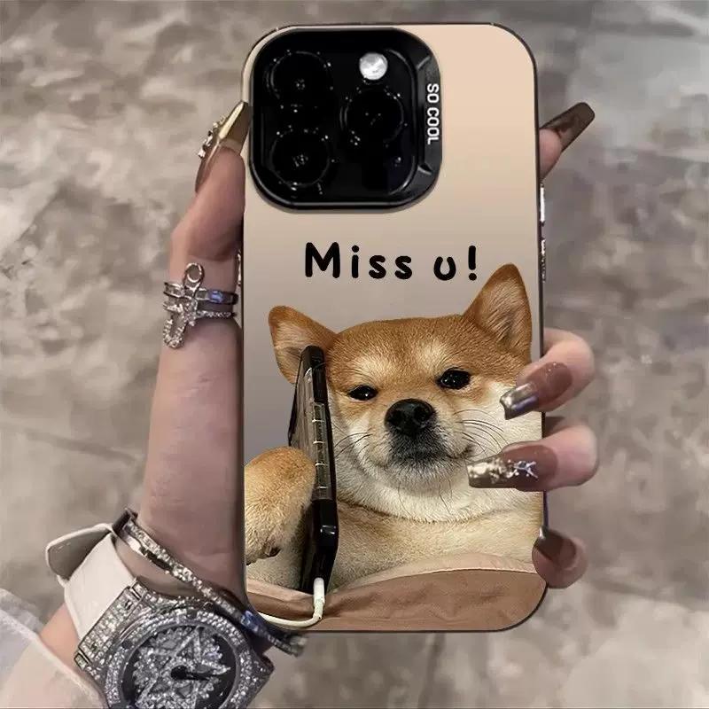 Забавный чехол для телефона с мемом про сиба-ину для iPhone, Милый защитный чехол с рисунком собаки