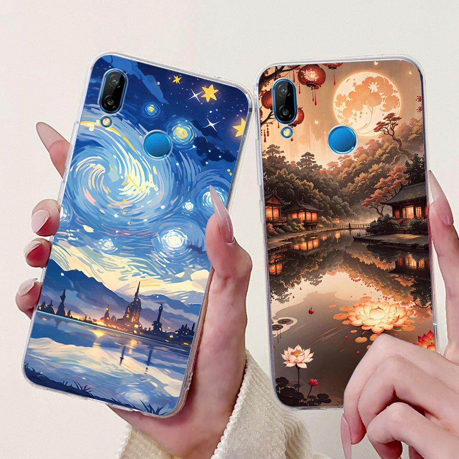Case For Huawei P20 Lite Cover ANE-LX1 ANE-LX2 ANE-LX3 New Fashion Butterfly Soft Silicon Cover For Huawei P20Lite Nova 3e Funda
