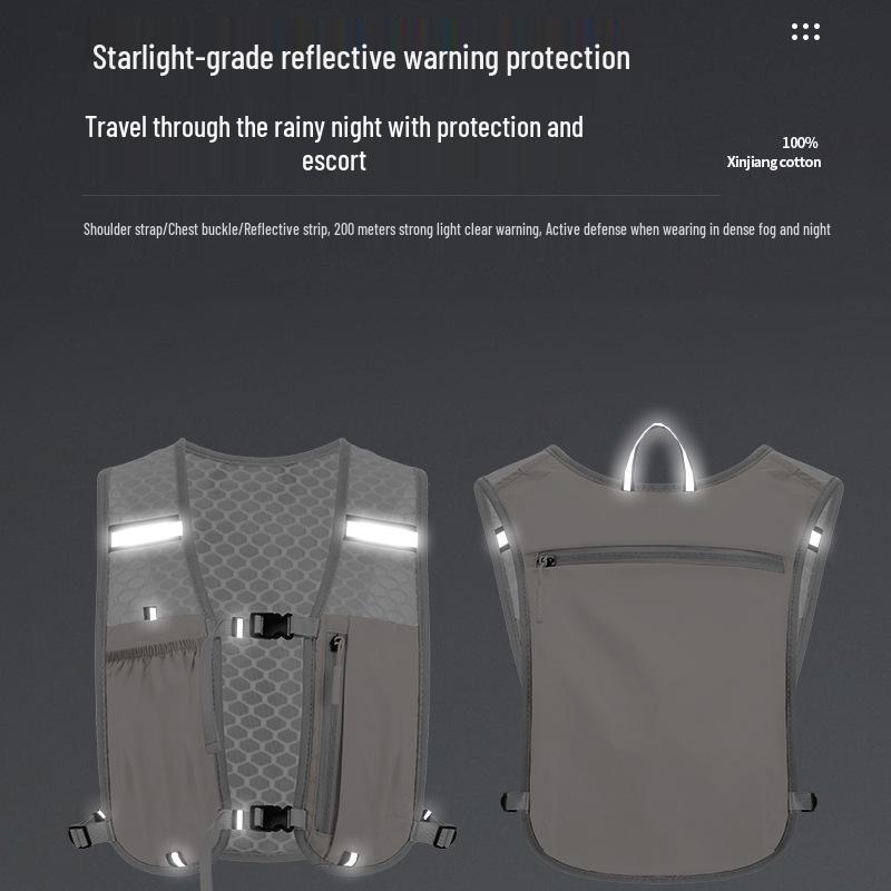 Унисекс Жилет для Бега по пересеченной местности и Пешего Туризма с Держателем для Бутылки Воды – Портативное Снаряжение для Активного Отдыха