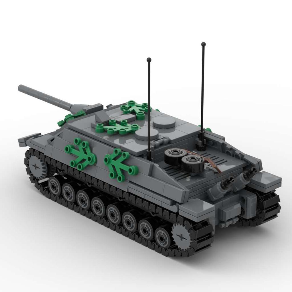 Вторая мировая война Немецкий истребитель танков Jagdpanzer IV L70 Строительные блоки Военная Армейская Техника Набор Кирпичей Игрушки Подарок