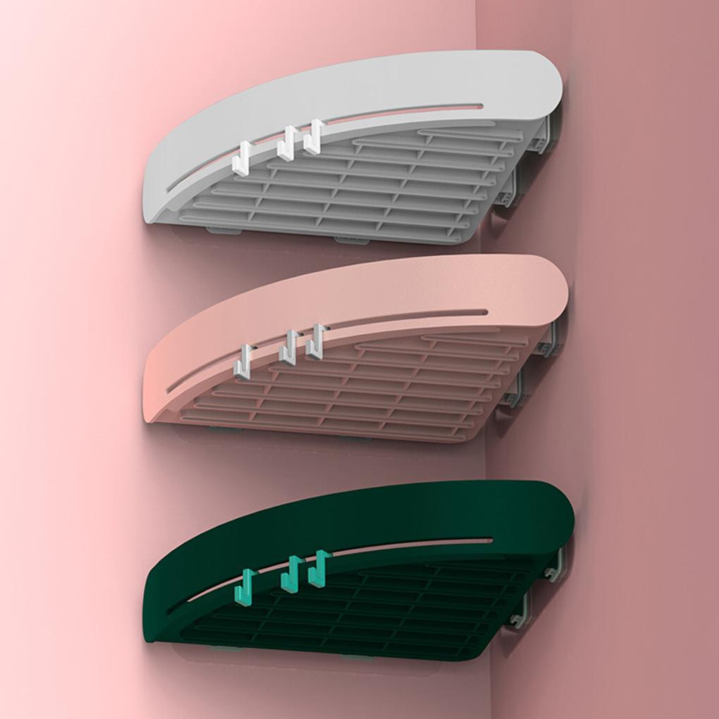 Угловая полка для слива туалета настенная пластиковая ванная комната кухня держатель для хранения