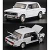 1/32 Scale LADA 2106 Diecast Car Model Toy, Pull Back Toy Vehicle with Sound and Light for Kids Toddler Boys Girls Gift Collection
