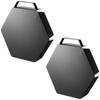 Yamazaki Trivet Cover of Stands Prevents Dirt and Oil 1414 X 2 (Set 2) Upright, Splashes, Tower, Black,