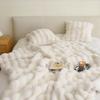 Premium Rabbit Fur Blanket: Luxurious and Thick for Bed, Sofa, or Office Winter Naps
