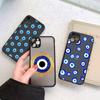 Evil Eye Turkish Lucky Blue Phone Case For iPhone 12 11 Mini Pro XR XS Max 7 8 Plus X Matte Transparent Cover