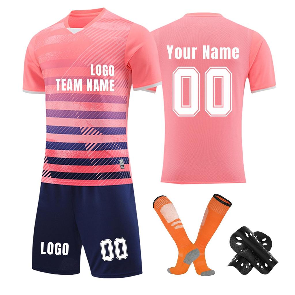 Personalised Shirts Kit Mens Girls With Name Number Custom Football Jerseys For Boys Training Suit