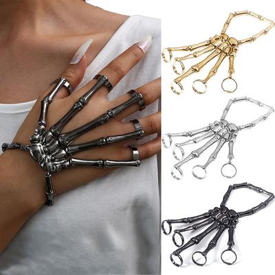 Новые панк металлические цепочки браслеты Handwear модные персонализированные регулируемые браслеты браслеты для женщин готические ювелирные изделия аксессуары