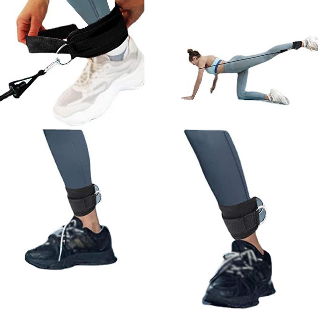 2Pcs Ankle Straps Cuffs Gym Cable Attachment Machine Accessories for Fitness Lower Body