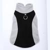 Fleece Dog Jacket D-ring Soft Cozy Warm Overalls Open Collar Splicing Cat Coat Sleeveless Puppy Clothes For  Dog Cat