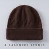 Cashmere autumn and winter new unisex fashion versatile simple warm ear protection cold knitted headhat