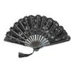 27 см кружевной складной веер с кисточкой винтажный свадебный танцевальный реквизит для фотографий портативный летний ручной веер вечерние принадлежности подарок
