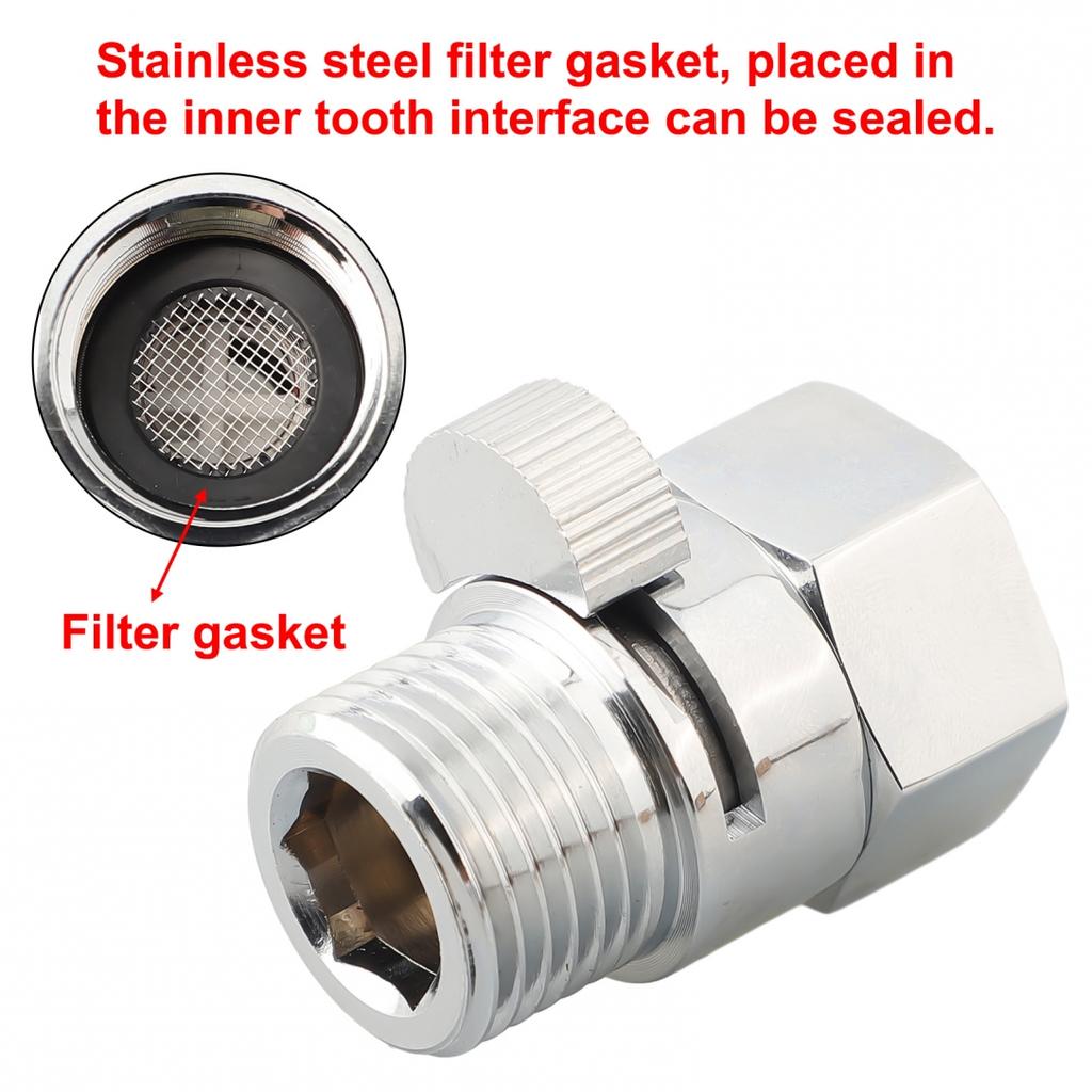 Shower On Off Valve Anti-Leak Design Chrome Finish