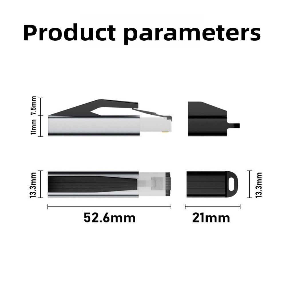 Сплав USB C Female на RJ45 Конвертер Стабильный Type-C в Сетевой Разъем для Роутера Ноутбука Планшета