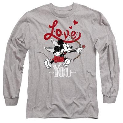 Disney Унисекс Взрослая Футболка Love You Микки Маус Купидон День Святого Валентина