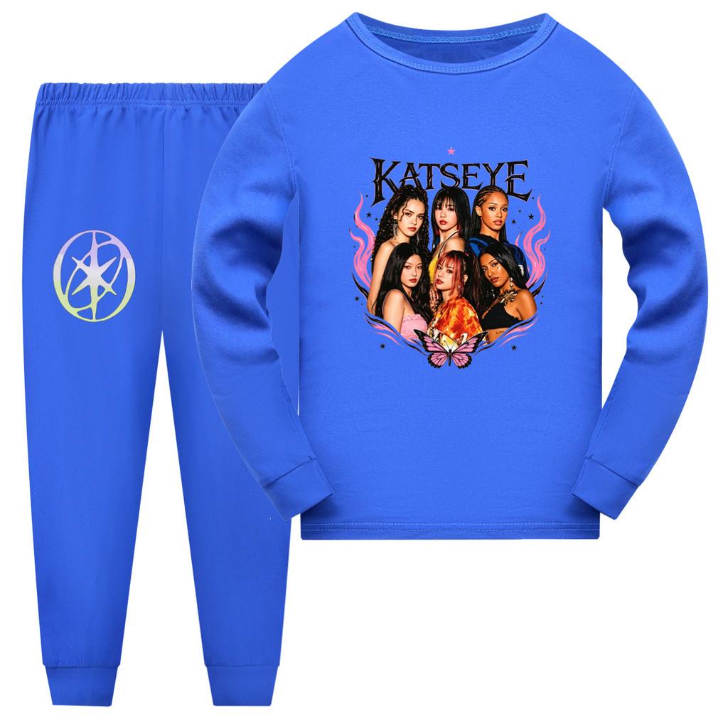 5852 Kids Girls Singer Dancer Group Print Sleepwear Pajamas