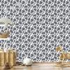 Cow Patches Wallpaper Gray, Light Gray and White 50x1000