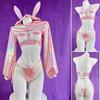 Cyber Pack Косплей Сексуальный Обратный Кролик Девушка Кролик Эротическая Тренировка Искушение Экстремальный Кролик Костюм Кролика Маскировка Высокие Ноги Смелое Нижнее Белье Один Размер Розовый