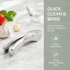 Easy to Use Garlic Press Crusher Silver Garlic Squeeze Press Garlic Mincer Tool  Home Cooking