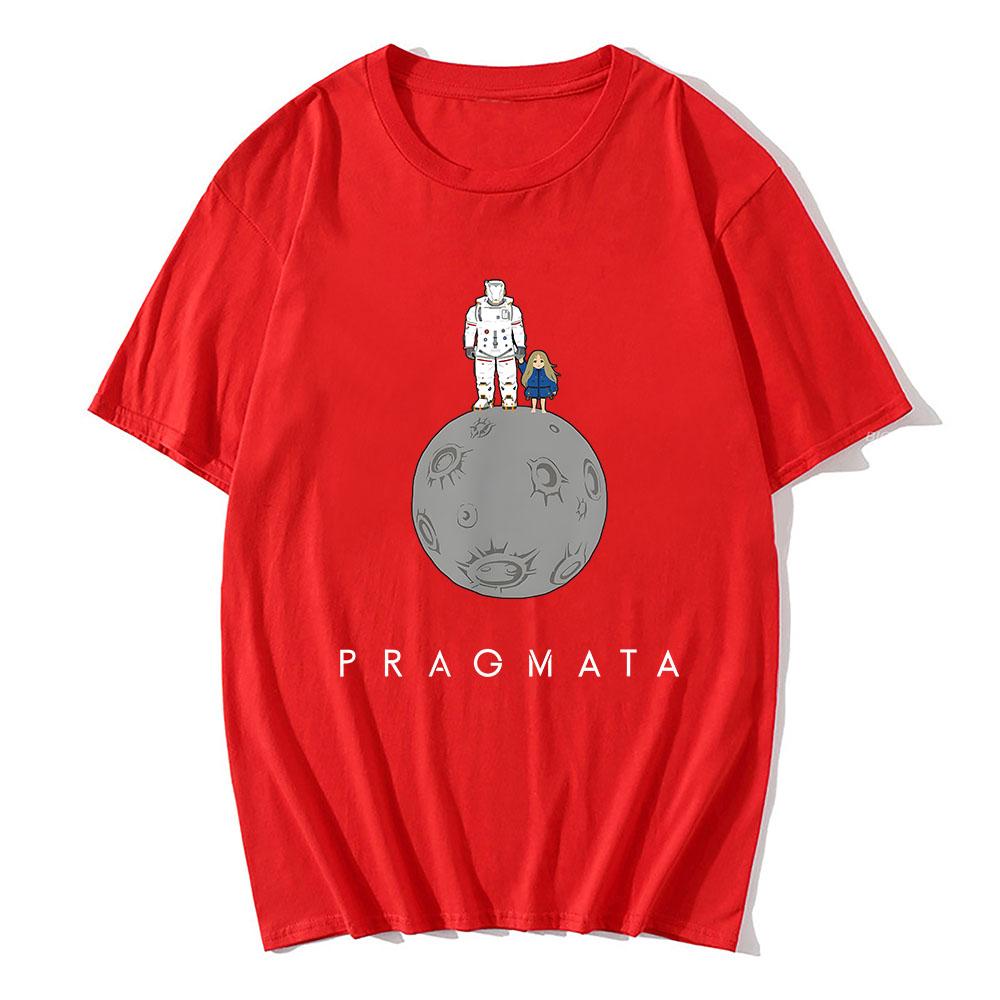 PRAGMATA Игровая футболка с коротким рукавом Хлопковые футболки с круглым вырезом Летняя мода Мужская женская одежда Топы с графическим принтом