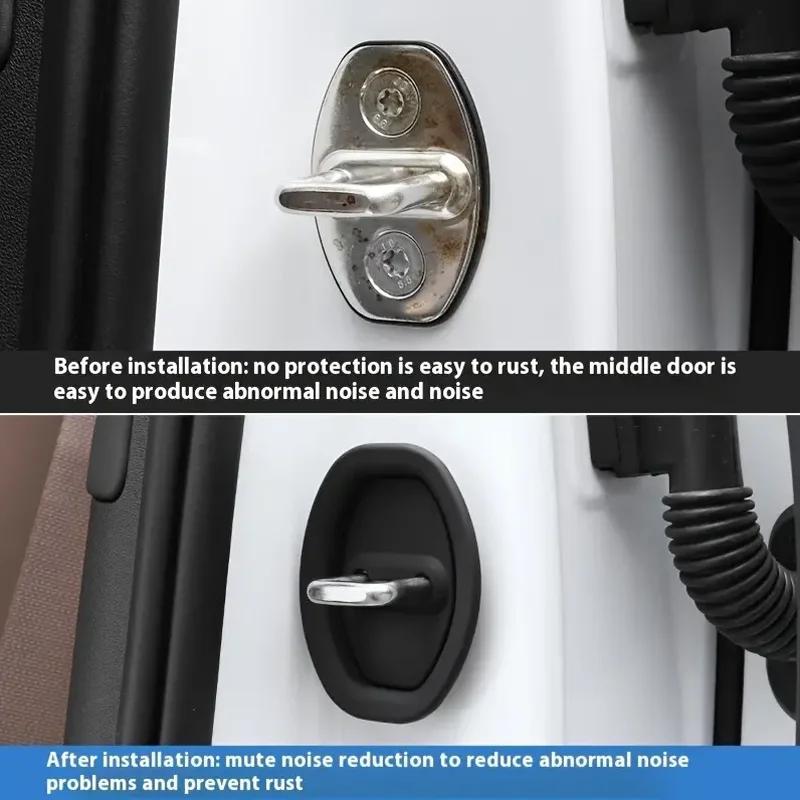 Car Door Lock Cover Shock Absorber Anti Collision Pad