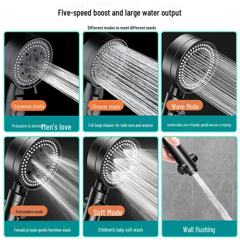 Комплект насадок для душа с дождевой головкой для ванны, шланг для водонагревателя и душевая головка Yuba