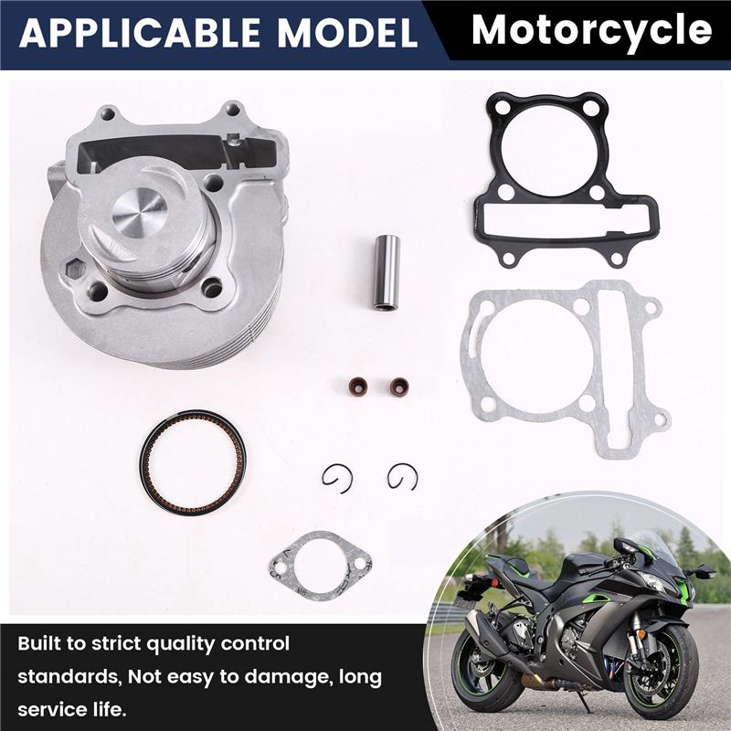 A13P Motorcycle Cylinder Set Engine Casing Accessories Cylinder Piston Ring Gasket Oil Seal Kit DS150 WS150 GS150 ATV150