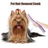 Расческа для вычесывания шерсти домашних животных, изогнутая расческа из нержавеющей стали для ухода за собаками, щетка для удаления шерсти домашних животных для длинношерстных собак и кошек