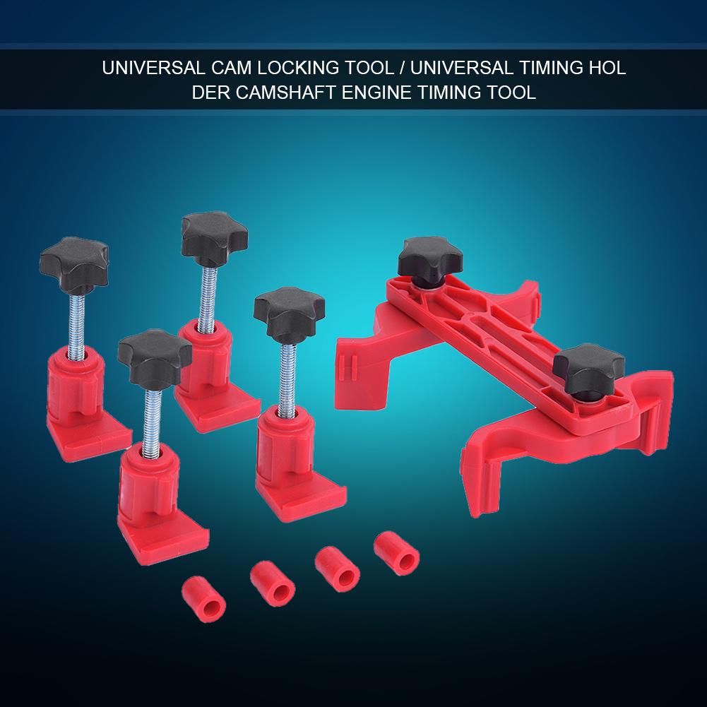 Car Auto Universal Dual Cam Clamp Camshaft Sprocket Gear Locking Engine Timing Tool Kit