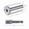 Universal Torque Wrench 7-19mm Socket Head with Multifunction Universal Sleeve for Precision Work
