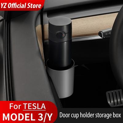 YZ 4 шт./комплект держатель для автомобильной дверцы для Tesla Model 3 Y специальный ящик для хранения дверных чашек стойка для модели 3 модель Y автомобильный дверной стакан