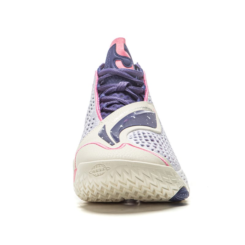 Li Ning BadFive 5 Нескользящие, Износостойкие, Дышащие, Упругие Баскетбольные Кроссовки Средней Высоты Мужские Белые ABFV025-9