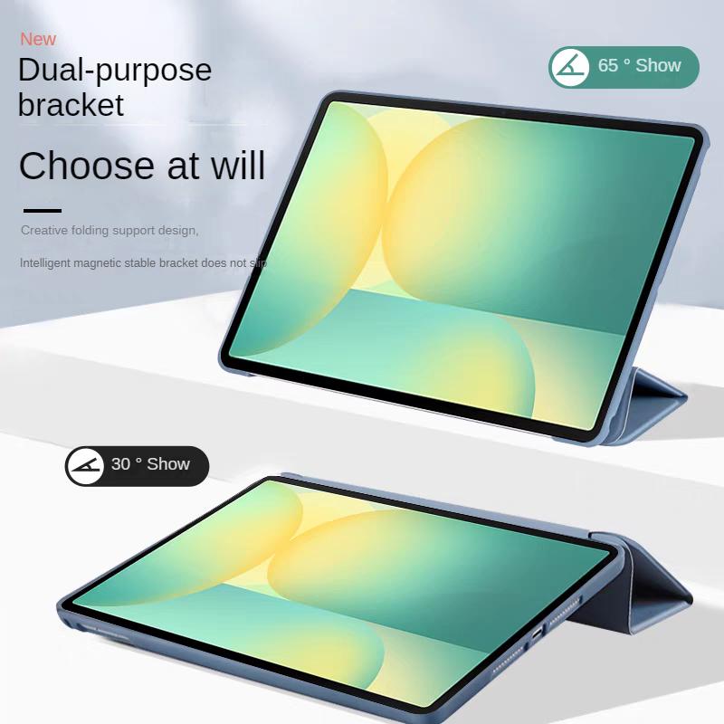Для Samsung GalaxyTab S10 FE 10,9 дюйма Чехол SM-X520 Магнитная Складная подставка Мягкая ТПУ задняя панель Funda для Tab s9 fe 10,9" S9 11 дюймов