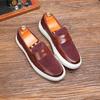Модный Роскошный Бренд Мужские Повседневные Туфли Ручной Работы Кожаные Мужские Лоферы Мужские Слипоны Горячая Распродажа Балетки Мужские Дышащие Туфли для Вождения