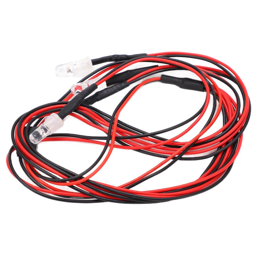 RC Lights 5mm Bright LED RC Headlights with Accessories Light Switch for Remote Control Car