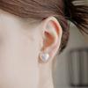 SCALETTO [Silver925] WIL108 Pearl Heart Earring