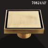 10*10cm Golden Floor Drain  Brass Prevention Odor Thickening Drain Shower Bathroom Drainage Balcony Washing Machine Floor Drain