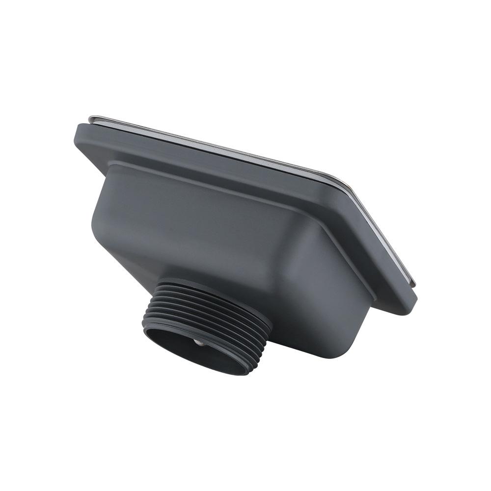 Квадратный цветочный корзинчатый слив для раковины из нержавеющей стали 304: Непроницаемая для запахов раковина с одной/двумя чашами и сливной трубой для мытья овощей и посуды