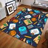 Школьные ранцы и канцелярские товары Принт Ковер для гостиной Спальни Прикроватный Диван Напольный коврик Современный домашний декор Ковер для зонирования Детская комната