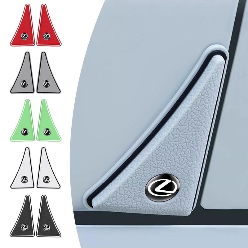 2PCS Car Badge Scratch Guard Anti-collision Door Corner Cover For Lexus F-SPORT ES RX NX LS UX LM LX GX LC RZ IS CT GS RC HS SCBW3