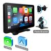 Hippcron 7" Rotatable Car Radio Wireless Carplay Android Auto Navigation Multimedia Player IPS Touch Screen USB Bluetooth Mirror