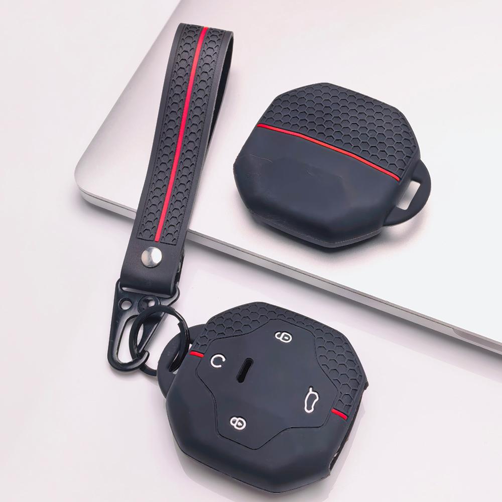 Чехол-брелок для ключей для Jetour Shanhai T2 L9 T3 Traveler Dashing Поверхность устойчива к царапинам Ударопрочная конструкция Мягкая текстура для удобного захвата Простой в установке Дизайн