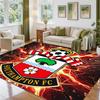 Southampton Football Design Crystal Velvet Rug Soft Decorative Mat for Bedroom Entrance