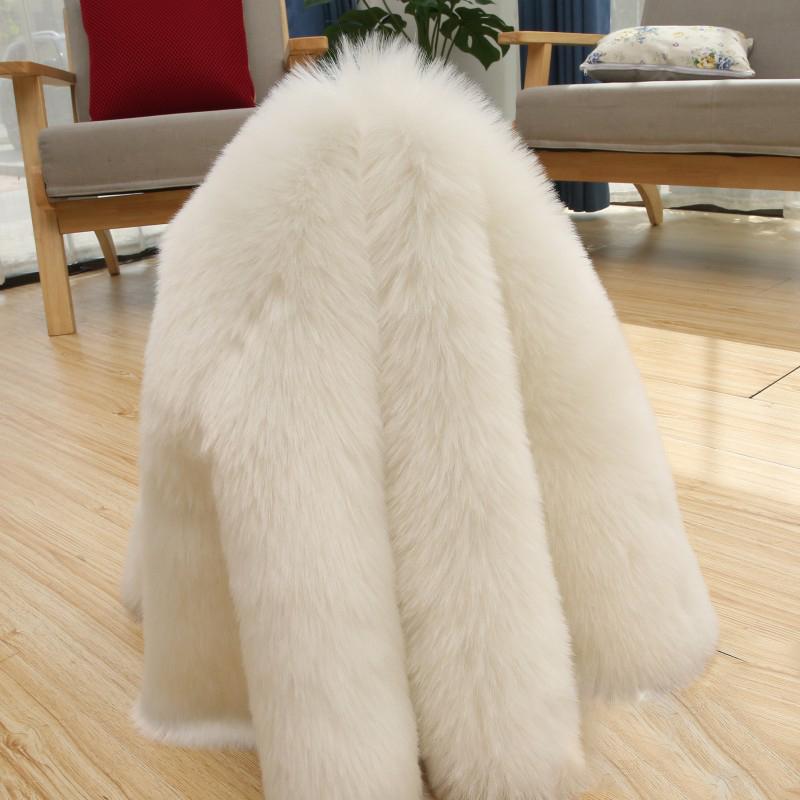 Роскошная искусственная лисья меховая подушка, искусственная шерсть, теплая подушка для сиденья автомобиля, чехол для дивана, пушистый мягкий чехол для стула из искусственной овчины, подушки для сидений