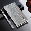 Wallet Fashion Glitter Card Slots Flip Soft Silicone Card Slots Leather Case For iPhone Samsung Galaxy Xiaomi Redmi Huawei Google OnePlus Case